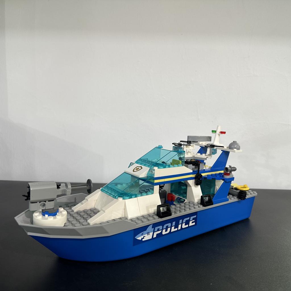 276 шт. городская серия морской скоростной катер полицейский патрульный катер строительные блоки акула подводная лодка модель кирпичи DIY игрушки для детей подарки