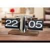 Retro Flip Clock Wooden Mechanical Desktop Decoration Home Office