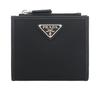 Кошелек 2ML049 2DMH Nero Ткань Re Нейлон Кожа Сафьяно Треугольный логотип Складной кошелек [Prada] (двудольный кошелек) Мужская [Бренд] [Товар]