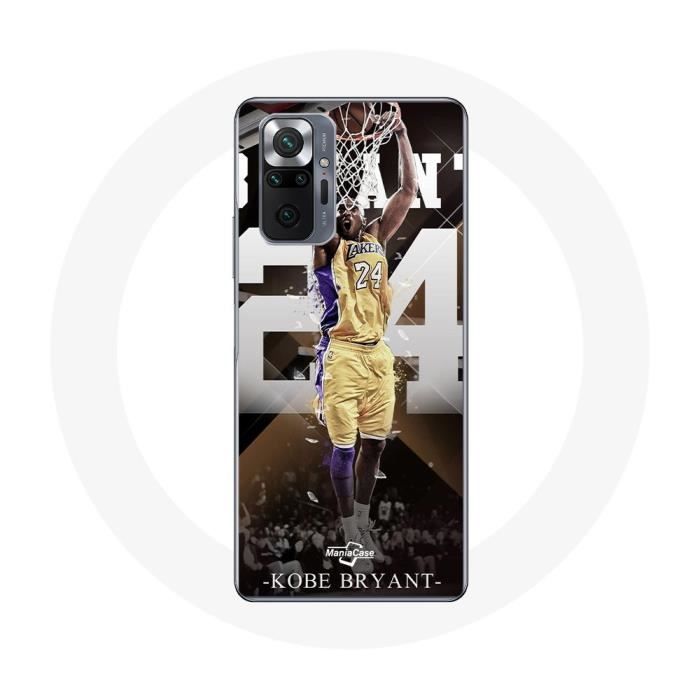 Coque - MANIACASE - Xiaomi Redmi Note 10 Pro - Silicone Noir - Kobe Bean Bryant - Sportif