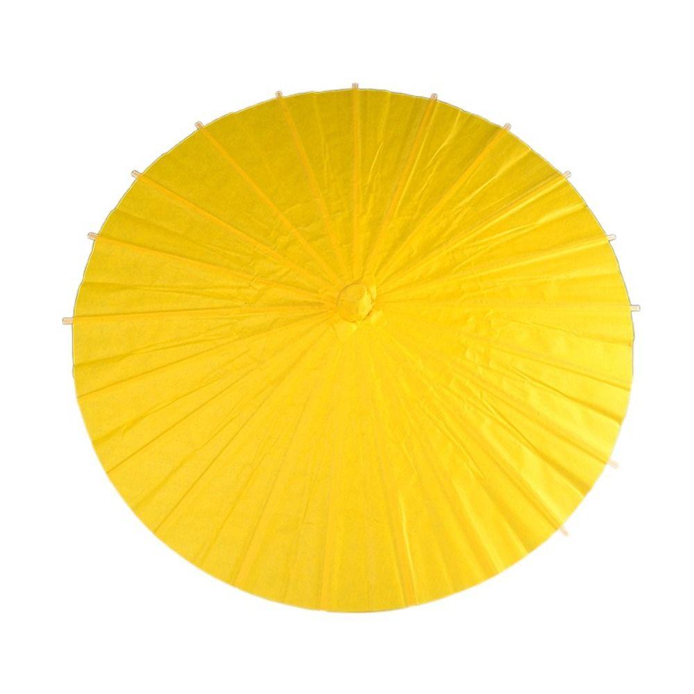 Vintage Handmade Paper Umbrella Traditional Blank Paper Umbrella DIY Painting Paper Umbrella Home