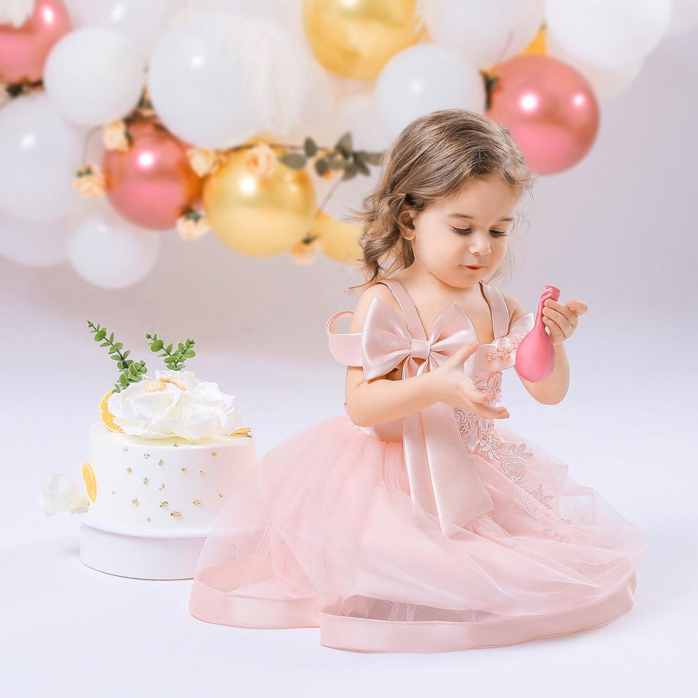 Зимняя одежда для новорожденных, платье на крестины для маленьких девочек, вечерние свадебные платья, платье принцессы для дня рождения для девочек 2, 1 года