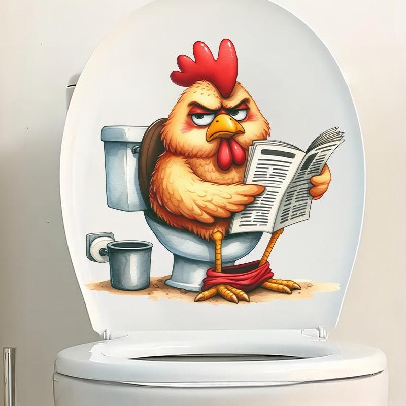 1 шт. Забавные наклейки на сиденье унитаза из ПВХ с животными Обезьяна Зебра Жираф Декали Водонепроницаемый Декор для стен ванной комнаты и двери Креативные съемные наклейки