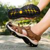 38-48 Летние мужские кожаные сандалии большого размера Мужские модные повседневные нескользящие пляжные сандалии для отдыха на открытом воздухе