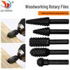 5-Piece Woodworking Rotary File and Carving Knife Set