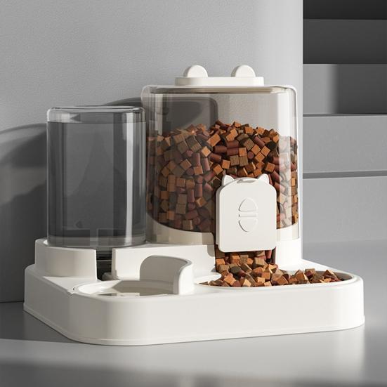 Автоматическая кормушка и поилка для кошек 2-в-1, съемная, неэлектрическая, набор кормушки и поилки для домашних животных для кошек и маленьких собак