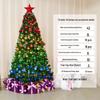 Большая светящаяся рождественская елка 1,5 м/1,8 м/2,1 м с роскошными зашифрованными украшениями