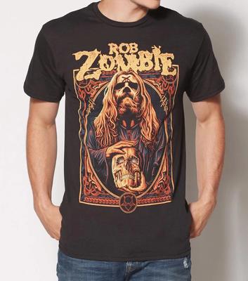 Rob Zombie WARLOCK ROB ZOMBIE 100% Хлопок Футболка Мужские Футболки Топ НОВЫЙ 100% Оригинальный и Официальный Редкий!!!