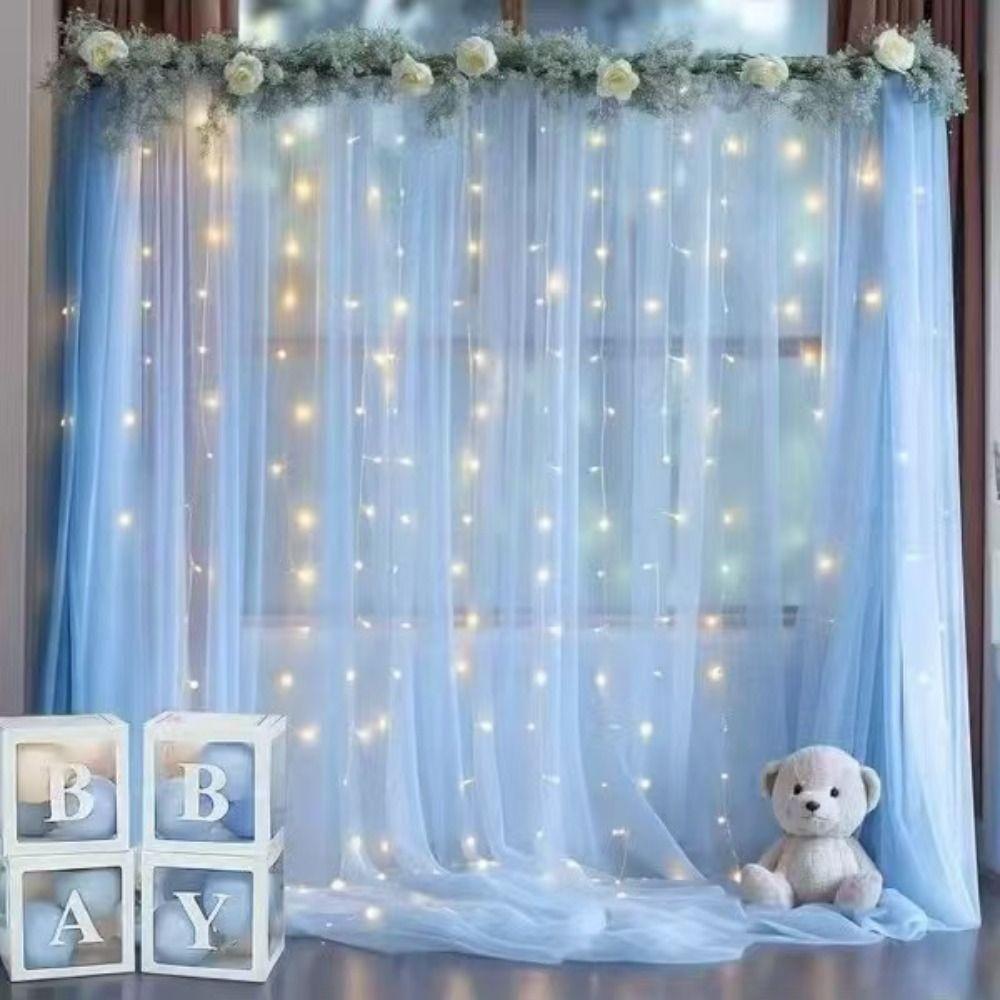 Width 160CM Wedding Tulle Arch White Pink Backdrop Fabric Arch Draping Fabric Wedding