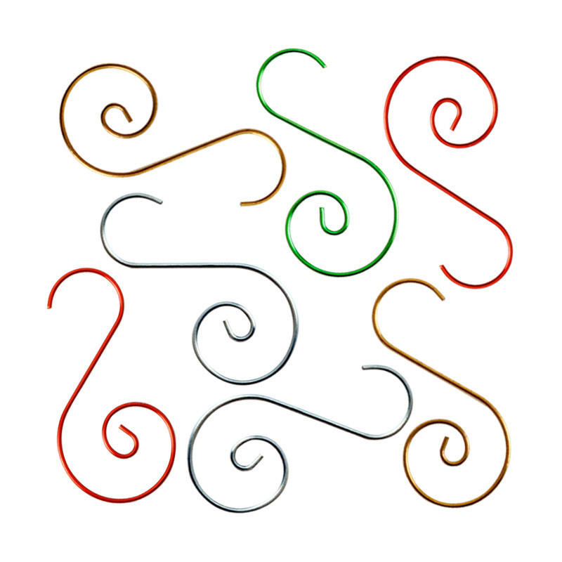 20 шт. Рождественский орнамент S-образный металлический крючок держатель подвеска для рождественской елки шары подвесные крючки новогодние принадлежности для украшения вечеринки