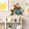 Cute Animal Reading, Home Children's Room Decoration and Beautification Wall Stickers
