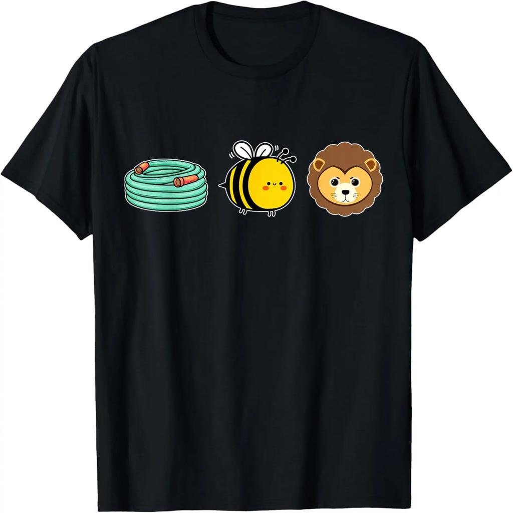 Hose Bee Lion Hidden message Funny Men Women T-Shirt