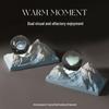 Galaxy Aroma Gradient Blue Diffuser Stone Ornament Night Light - Gift Box for Boys and Girls' Birthday or Graduation