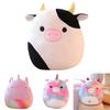 Soft Plush Unicorn And Cow Pillow Cushion Cartoon Animal Stuffed Toy For Girls 35cm