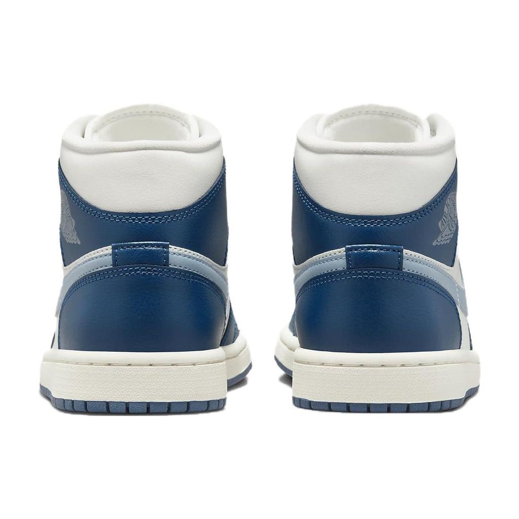 Air Jordan 1 Mid Sky J French Blue Женские кроссовки Sail Ozone-Blue BQ6472-414