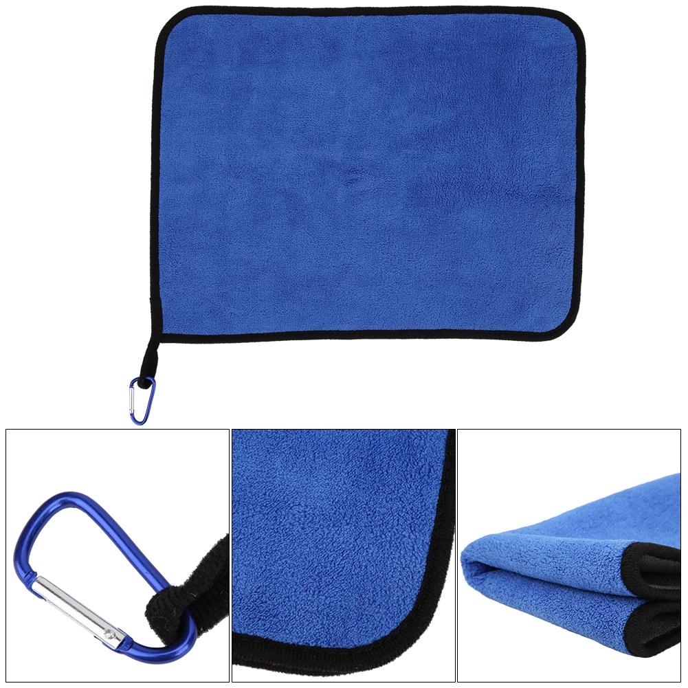 Толстое рыболовное полотенце из чистого хлопка, двухстороннее полотенце с высокой впитываемостью и металлическим крючком(Рыболовное полотенце )