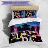 Kpop Demon Hunters Pattern Printed 3PCS Bedding Set, Soft Skin-Friendly Washable Duvet Cover & Pillowcases Set