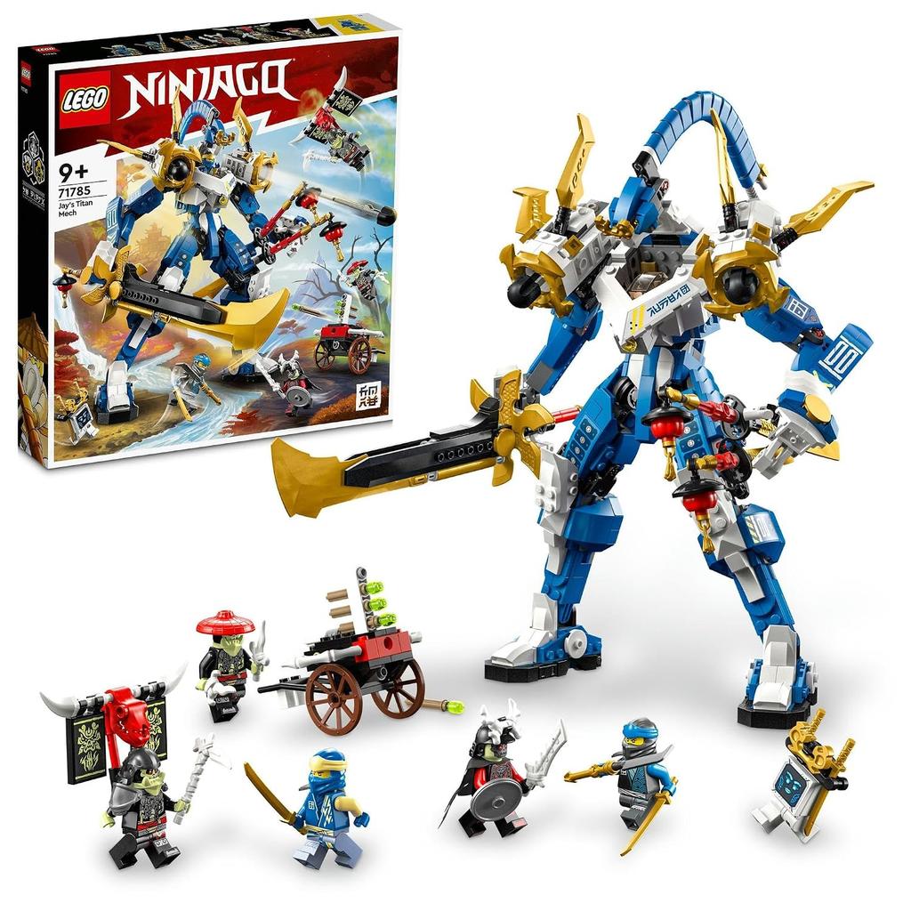 LEGO Ninjago Титанический Мех Джея игрушка подарок день рождения кубики Рождество мальчики девочки дети 9 лет 10 11 начальная школа боевой робот 71785