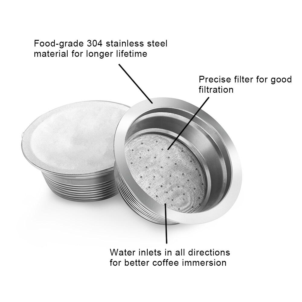 i Cafilas [HLM01-1] Многоразовый капсульный фильтр для кофе, многоразовые капсулы Crema из нержавеющей стали для кофемашины Lavazza LAVAZZA A MODO MIO JOLIE ESPRIA IDOLA