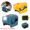 Инвертор питания 111 В для аккумуляторов Makita и Dewalt 18 В, переменный ток 111 В, портативный источник питания с розеткой переменного тока, портами USB и Type-C и светодиодной подсветкой