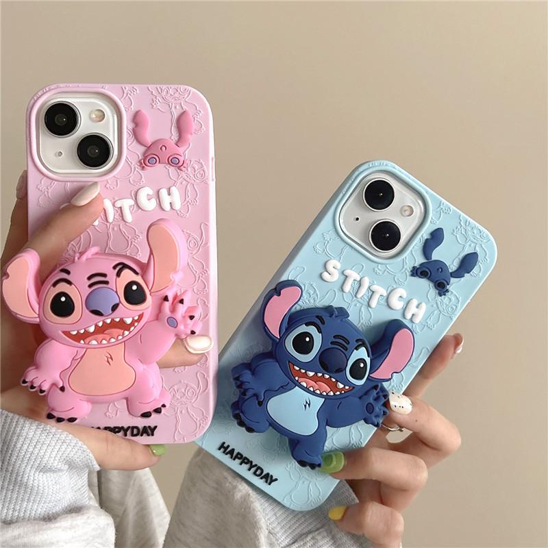 Силиконовый держатель со Стичем для чехла iPhone 11/12/13/14, 15/16 Pro Max
