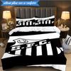 3PCS Fc Crest Design Printed Soft Bedding Set,Including 1pc Duvet Cover And 2pcs Pillowcases Perfect for Bedroom, Dormitory, Fan gift