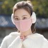 Women's Three-Dimensional Winter Mask with Plush Ear Protection - Windproof, Cold-Resistant, Breathable Two-in-One Earmuffs.