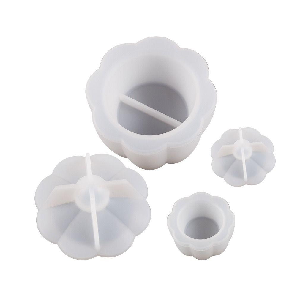 Silicone Candle Jar Mold DIY Craft Candlestick Mold Gift Storage Jar Home Decor