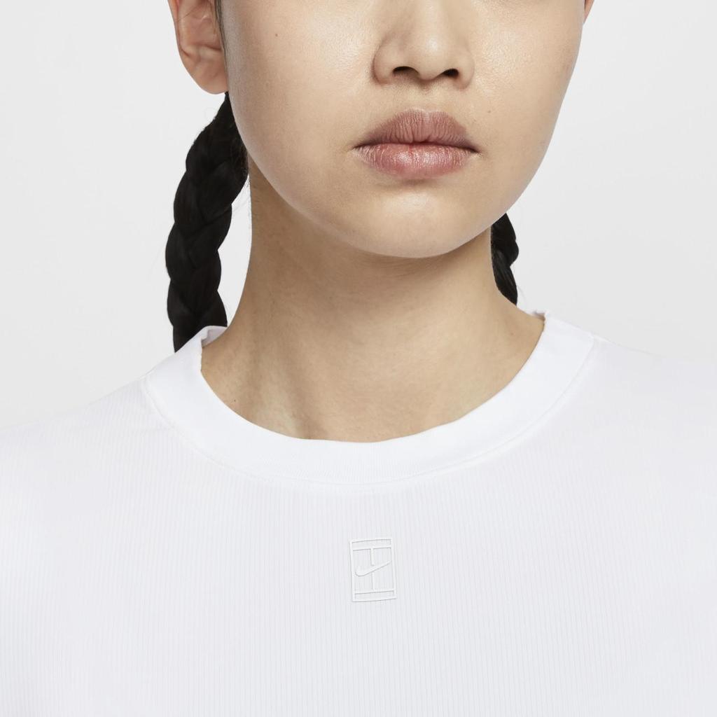 Nike Женский теннисный топ с коротким рукавом Nike Court Advantage Dri-Fit Белый HQ2995-100