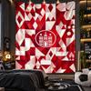 Wall Hanging Tapestry FC St. Pauli Football Print Cloth for Living Room Bedroom Home Decor