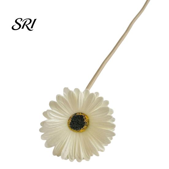 Realistic Artificial Flowers Gerbera with Bendable Stems Fake Silk African Flower Lifelike Boho Faux Wildflower for Wedding Bridal Party Home Kitchen