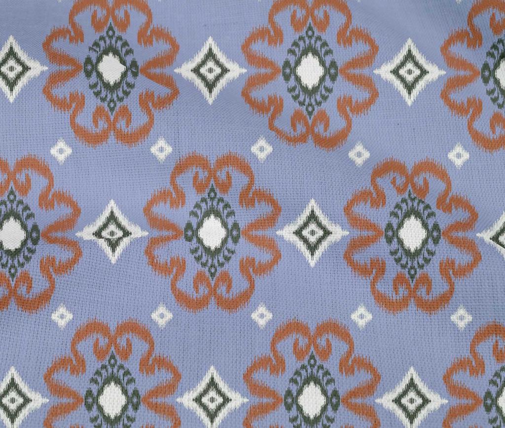 oneOone Cotton Flex Fabric Diamond & Swirl Ikat Print Fabric BTY 40 Inch