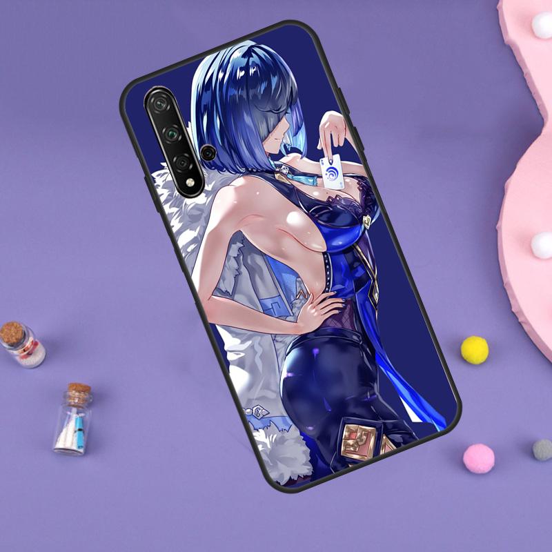 Genshin Impact Yelan Funda For Huawei Nova Y91 Y90 Y70 Y60 Y61 9 10 SE 11i 8i 7i 3i 5T P30 P40 Lite P60 Pro Case