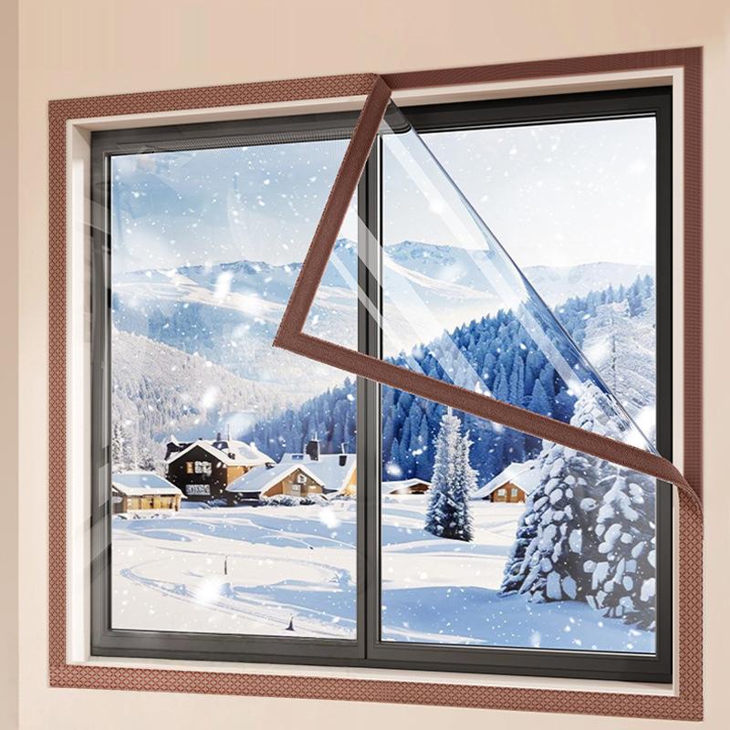 Multi-size Transparent Window Insulation Film Winter Warm Thickening Cold Wind Blocking Seal Window Film Durable Insulation Kit