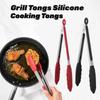 Кухонные силиконовые щипцы для барбекю, щипцы для гриля, щипцы для сервировки салата, хлеба, антипригарный зажим для барбекю, зажим из нержавеющей стали, щипцы Gad
