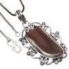 Pendant Imperial Jasper Gemstone Valentine'Day Gifted Silver Jewelry 2.25"