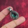Indicolite Gemstone Pendant, 925 Solid Sterling Silver Pendant, Handmade Antique Jewelry, Gift For Mother Day