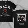 Rage Against The Machine Футболка с принтом The Battle of LA 99, черная, двусторонняя
