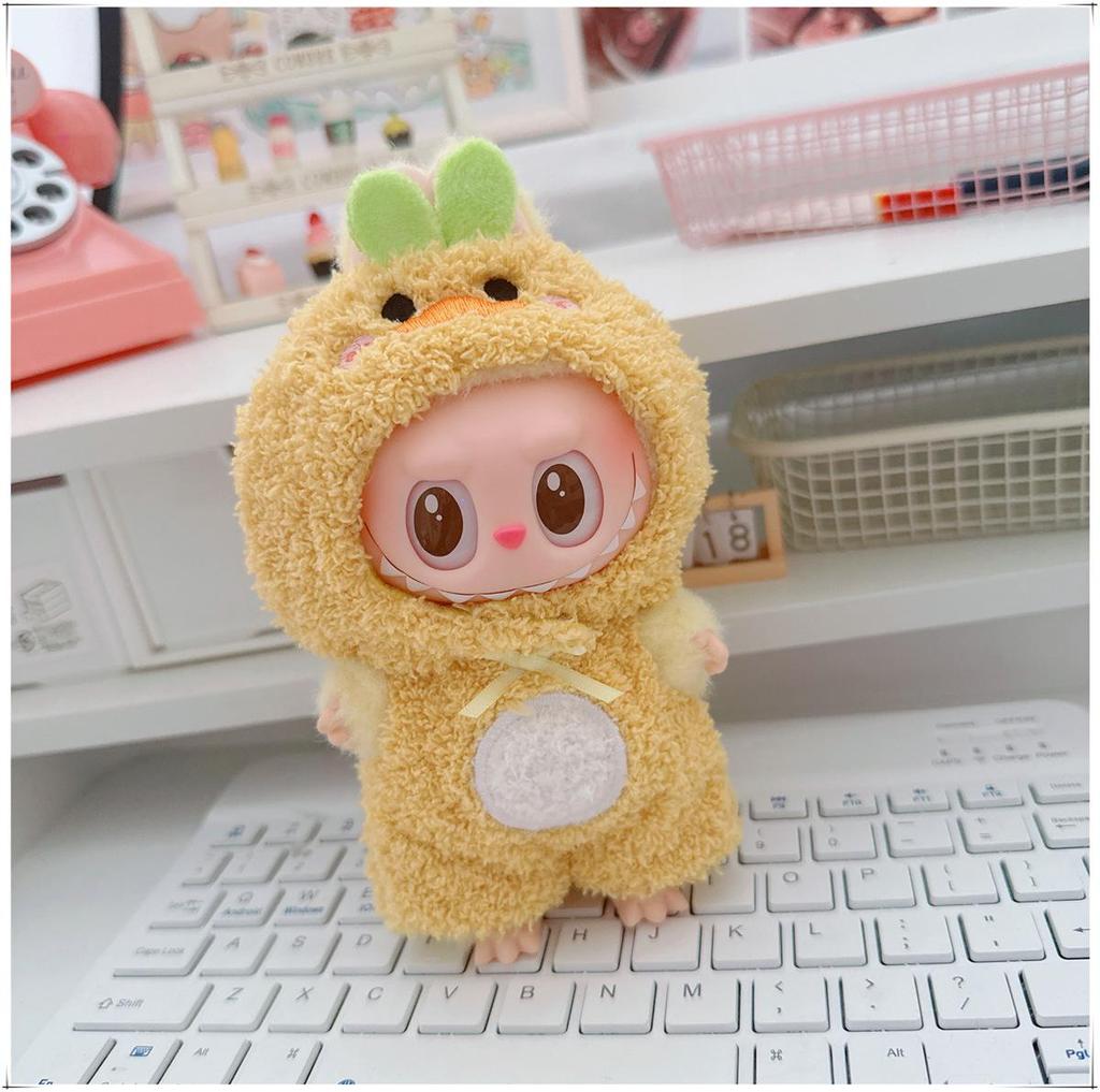 17см Виниловый брелок-кукла Лабубу: Коллекция одежды-сюрпризов первого и второго поколения