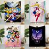 Anime Sailor Moons Printed Blanket Picnic Blankets Warm Blanket Soft and Comfortable Blanket Home Travel Birthday Gift