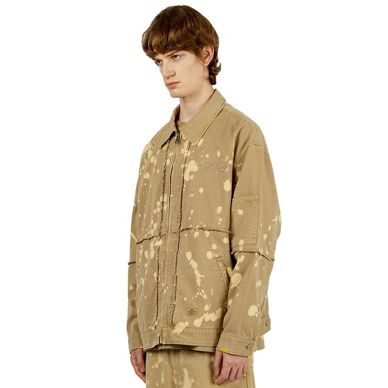 Dickies X Randomevent Коллаборация Сплэттер Повседневная Куртка Мужская Куртка Песочный DK009728CH1