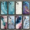 Simple Art Marble Pattern Phone Case Cover Coque For Iphone Xiaomi Mi Samsung Galaxy Redmi Note A S 11 12 13 14 15 22 23 24 5G Pro Plus Max Fe Ultra