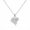 WUIHA Vintage 925 Sterling Silver D Color Real GRA Moissanite Diamond Pendant Necklace Wedding Engagement Party Fine Jewelry