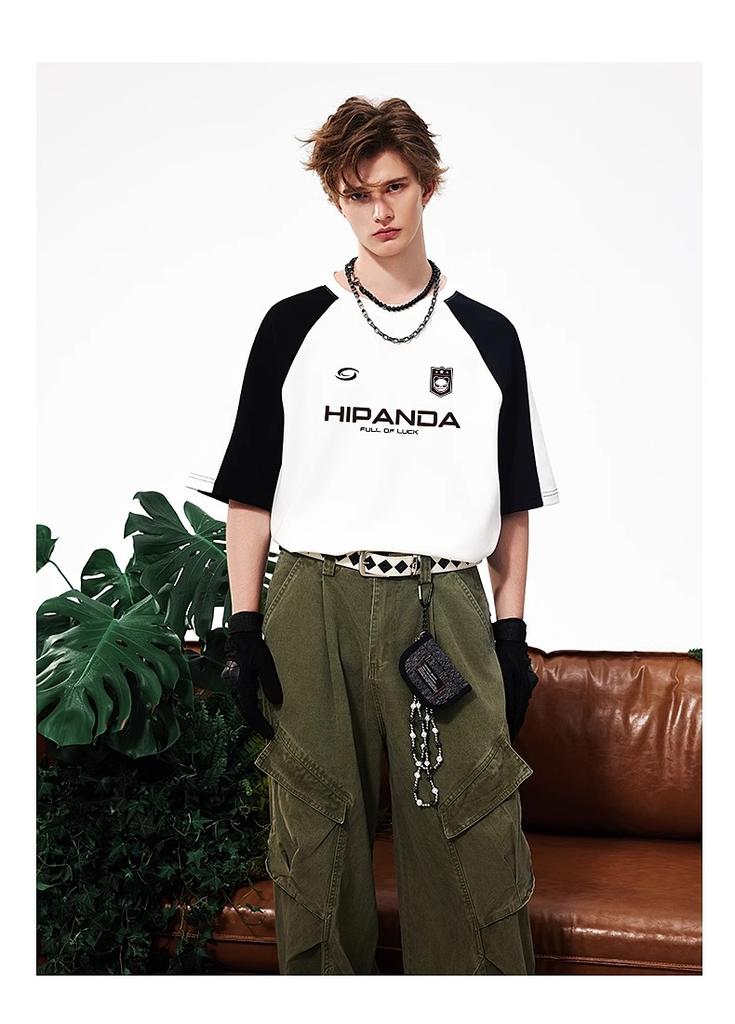 HIPANDA American Sports Style Round Neck T-shirt