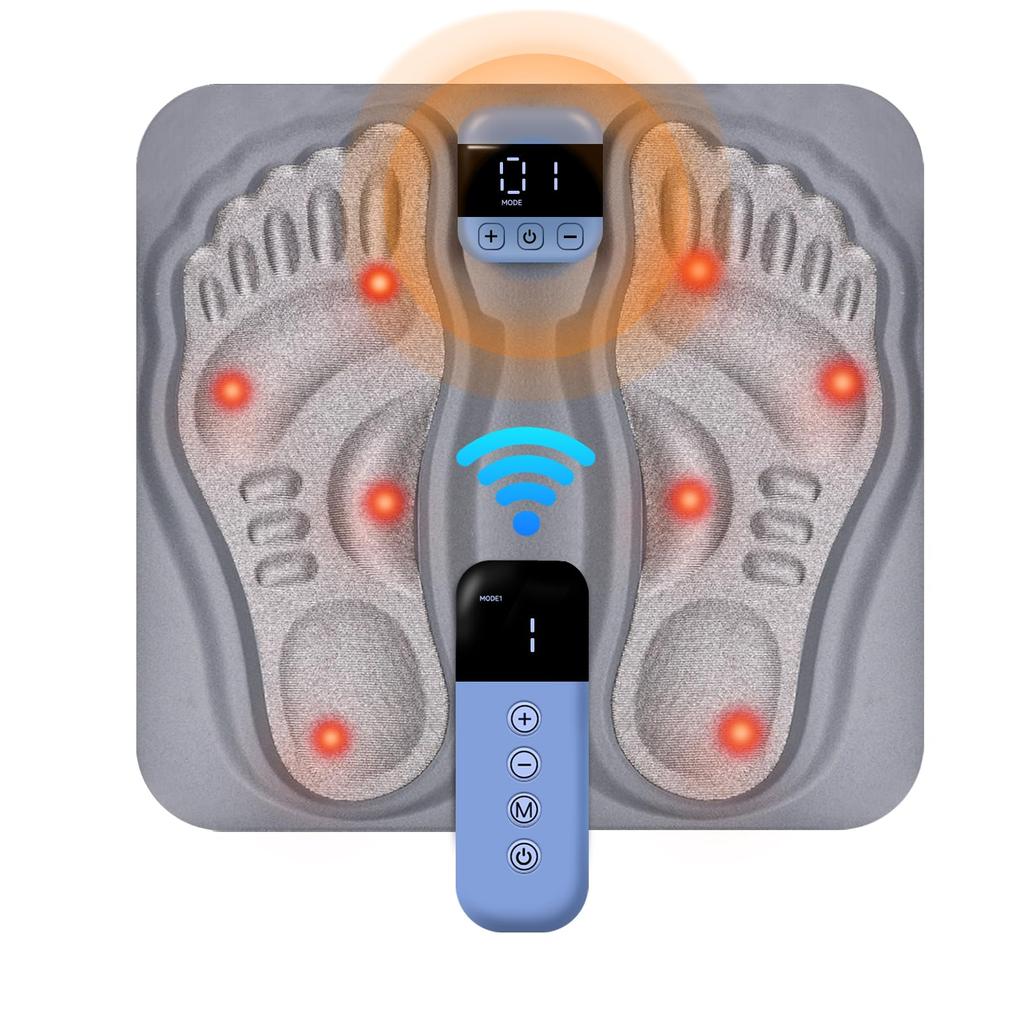 Deestop 3D EMS Foot Sole Foot 6 19 Remote Control Ultra Lightweight Mat, Care, Relaxation, Modes, Levels, Included, Unisex, Quiet, Gift, Present,