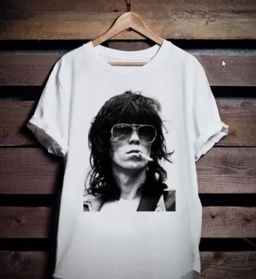 Новая футболка Keith Richards Rock N Roll Винтажная Музыка Унисекс Футболка
