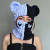 Вязаная маска-балаклава на все лицо для лыж, зимняя защита лица для занятий спортом на открытом воздухе, оригинальная вязаная шапка-бини