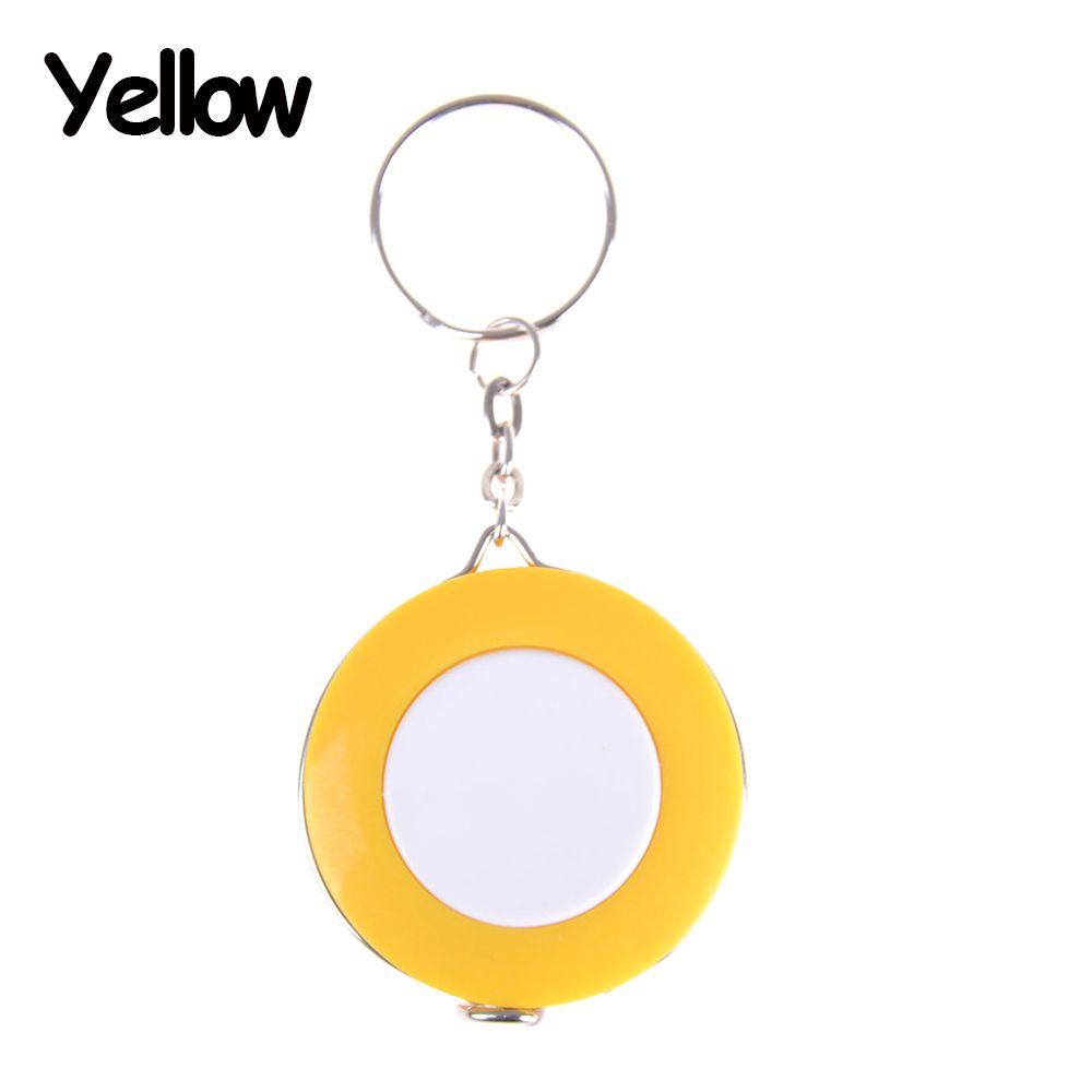 Retractable 150cm/60 Inch Candy Color Measurement Measuring Tool Keychain Tape Measure Soft Ruler