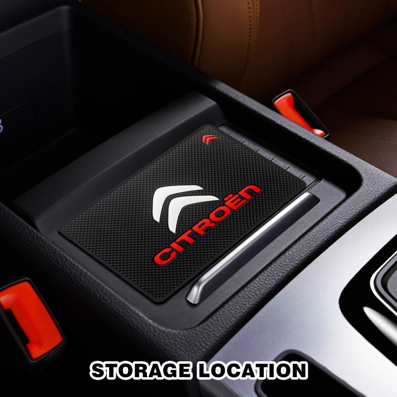 Car PVC Anti Slip Mat Phone Holder Automobiles Interior Dashboard Non-Slip For Citroen C4 C3 C5 C1 C2 Berlingo C-Elysee WH0