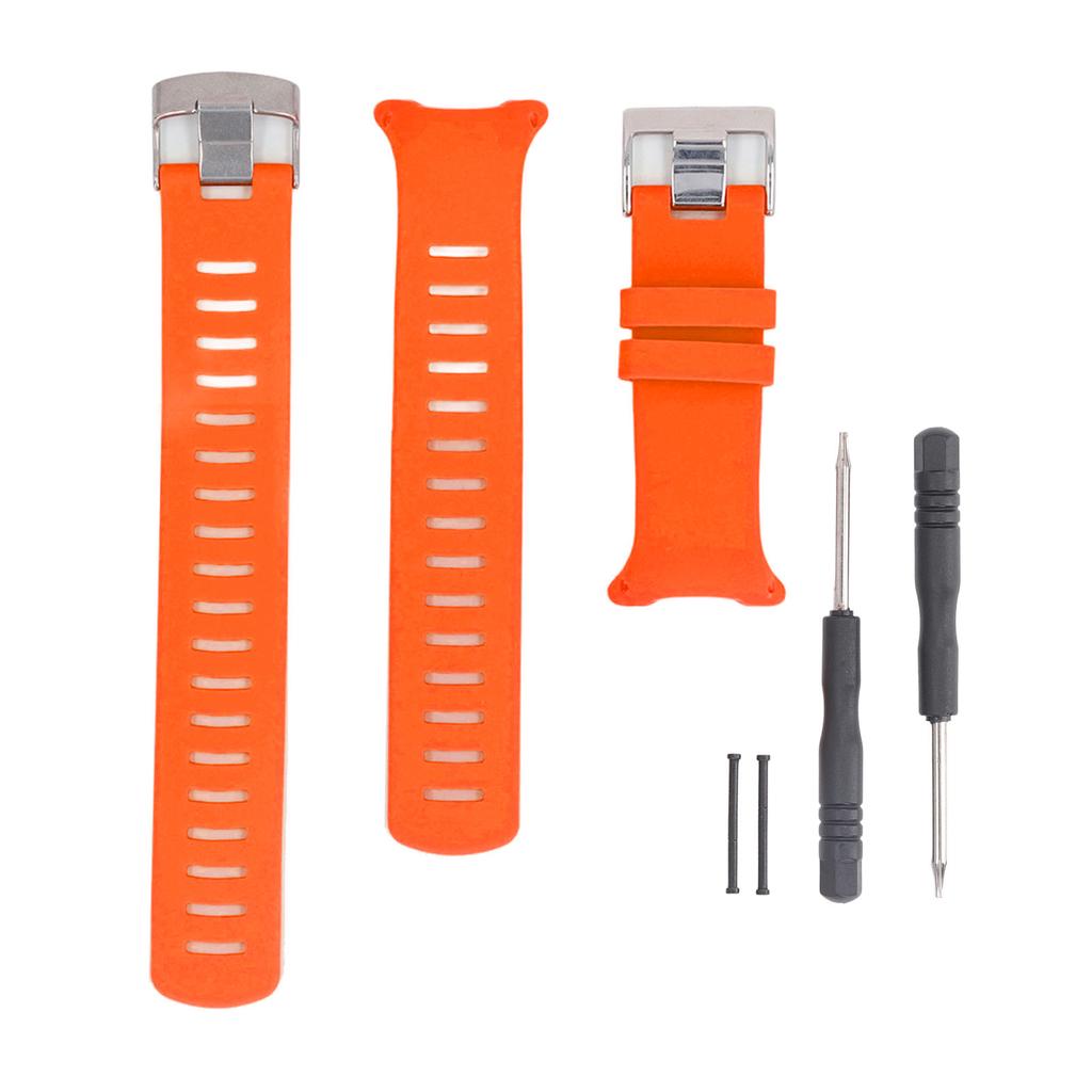Сменный ремешок для часов для Suunto D4 D4i Novo, регулируемый, мягкий силиконовый, с застежкой из нержавеющей стали, браслет с инструментом для снятия